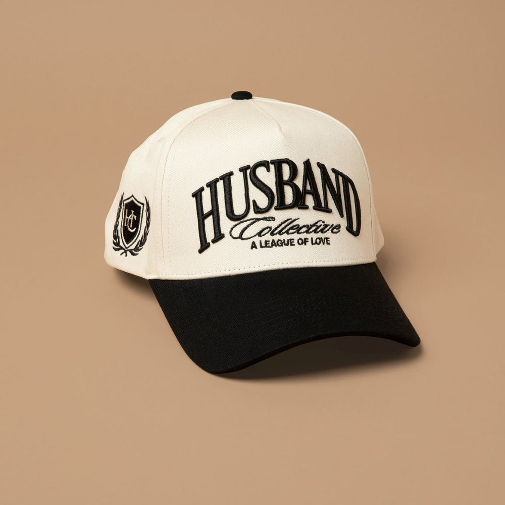 Husband Collective Snapback - Cream/Black