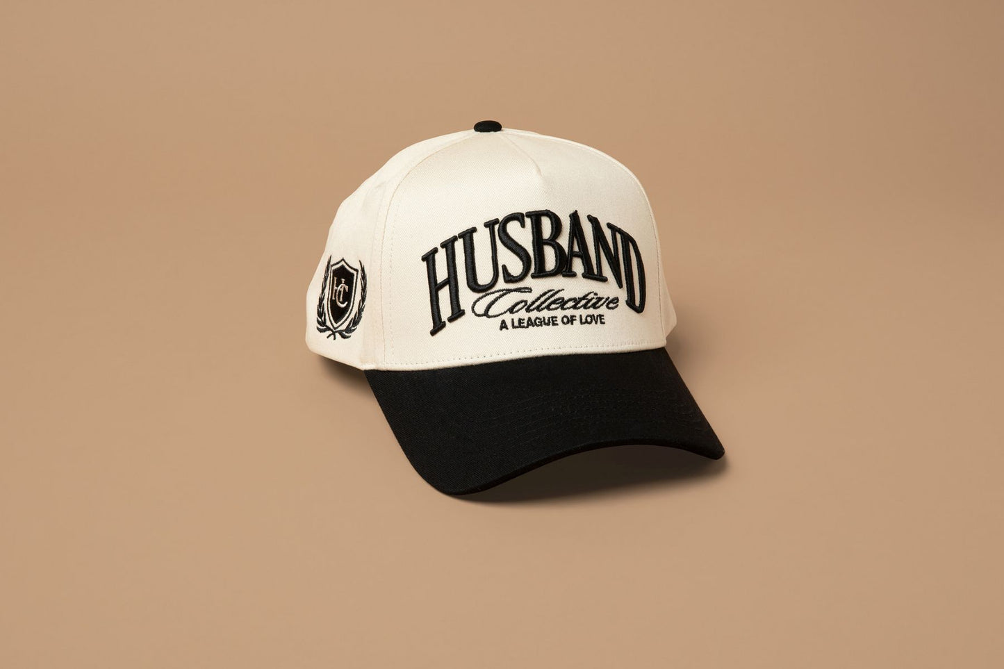 Husband Collective Snapback - Cream/Black