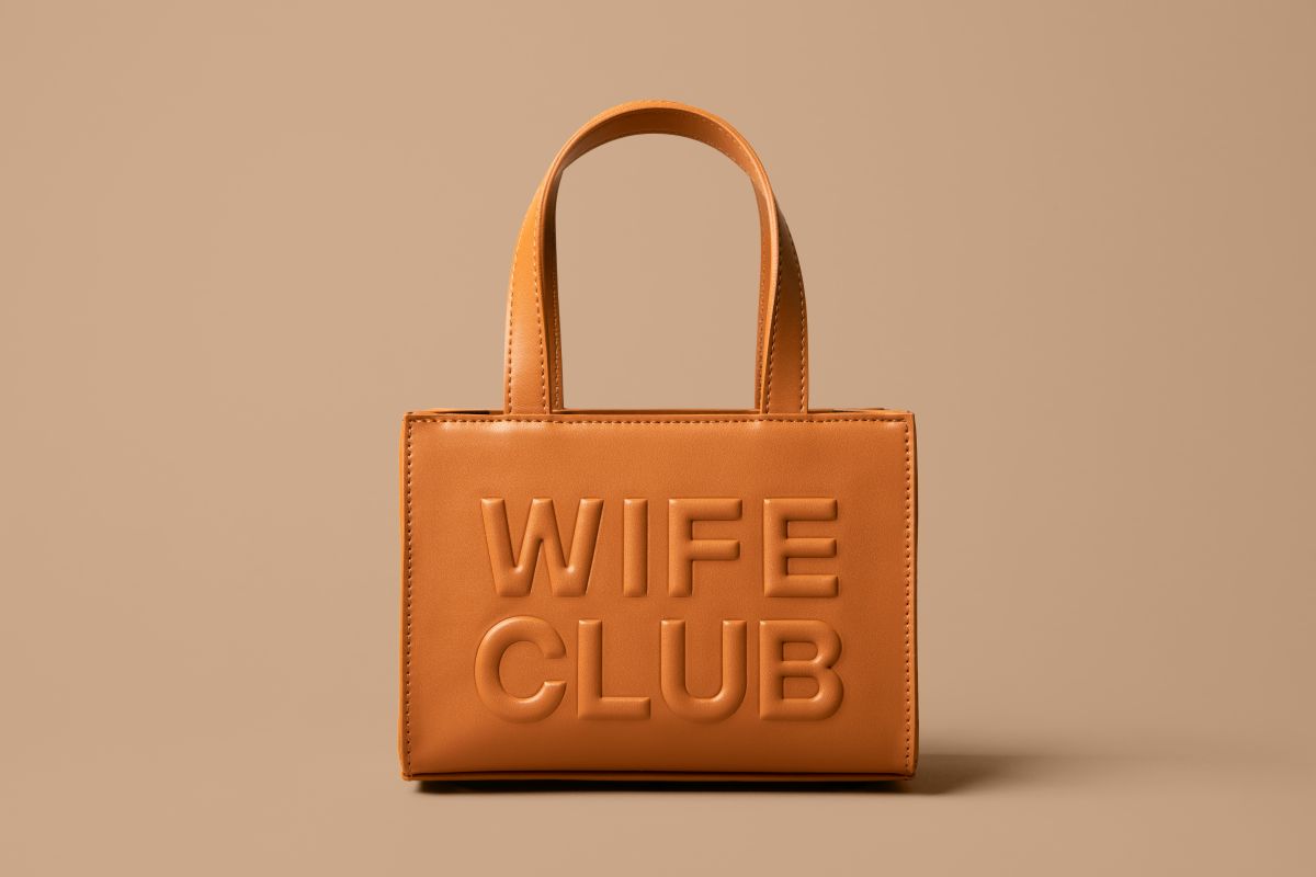 Wife Club Mini Vegan Leather Tote Bag