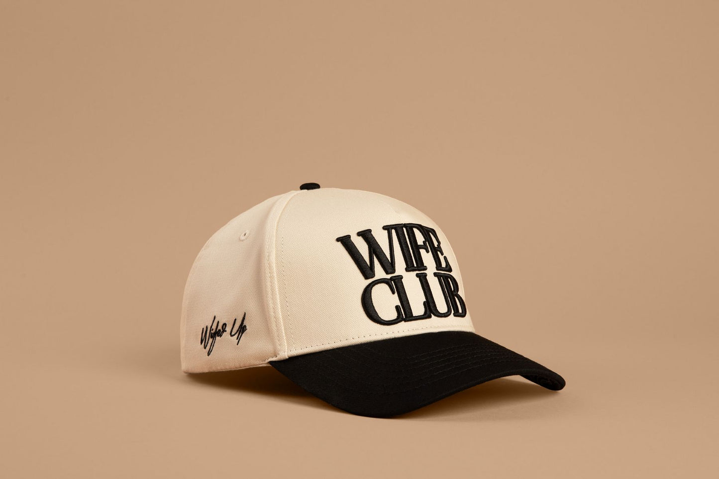 Wife Club Snapback - Cream and Black