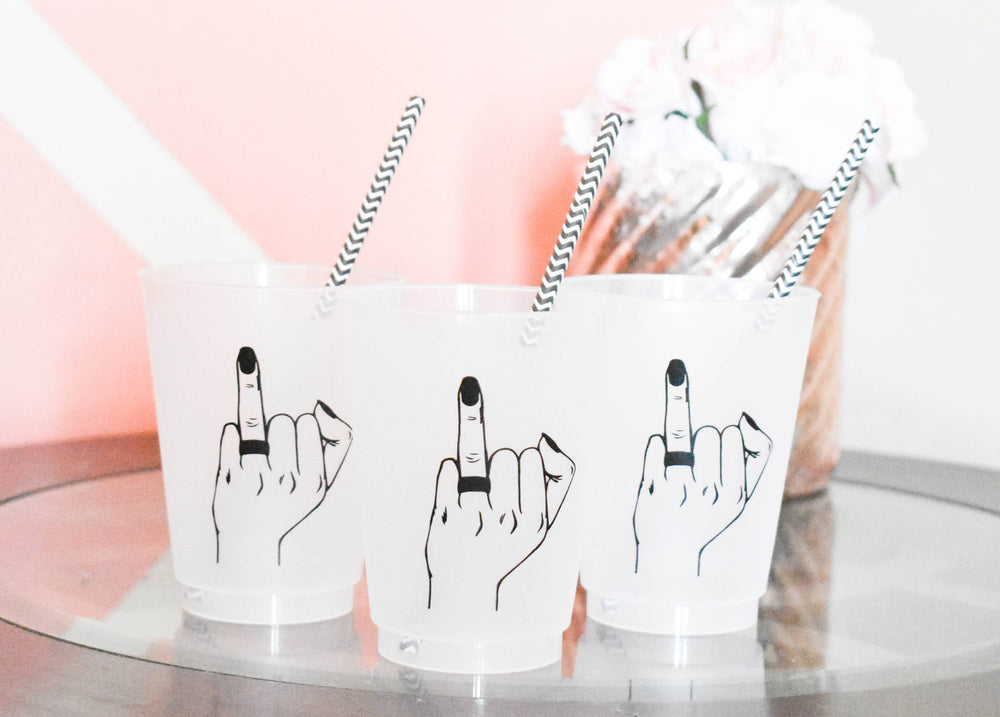 Ring Finger Bachelorette Party Cups