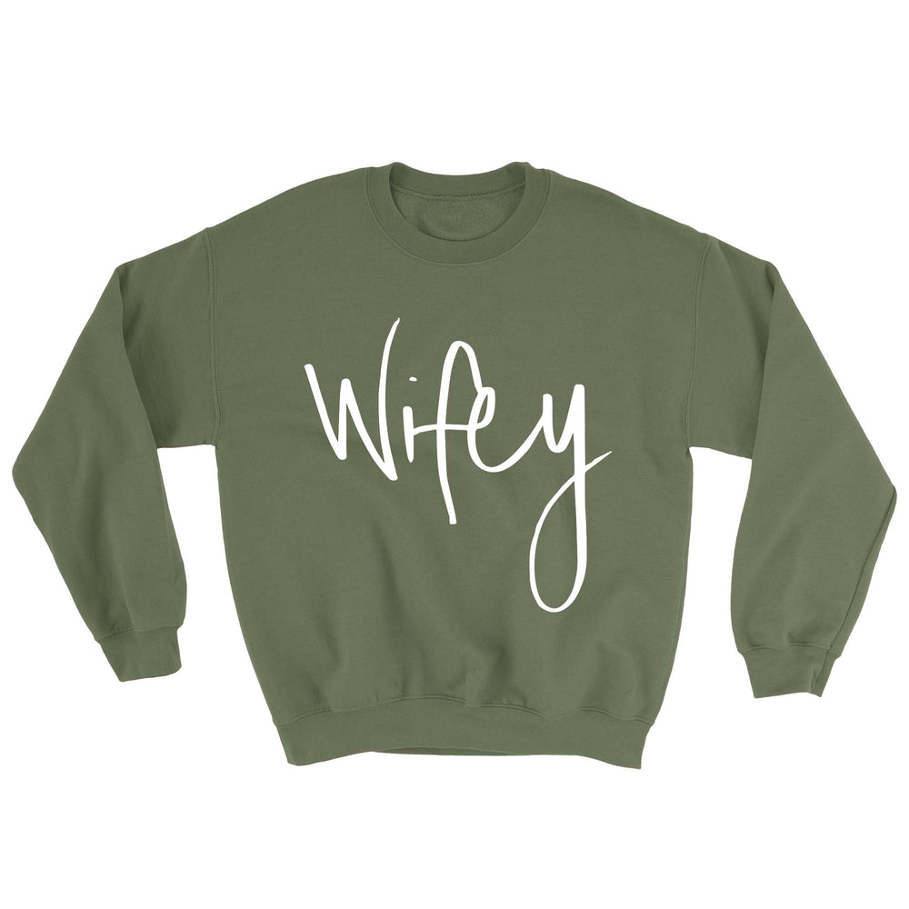 Wifey Sweatshirt - Messy Print